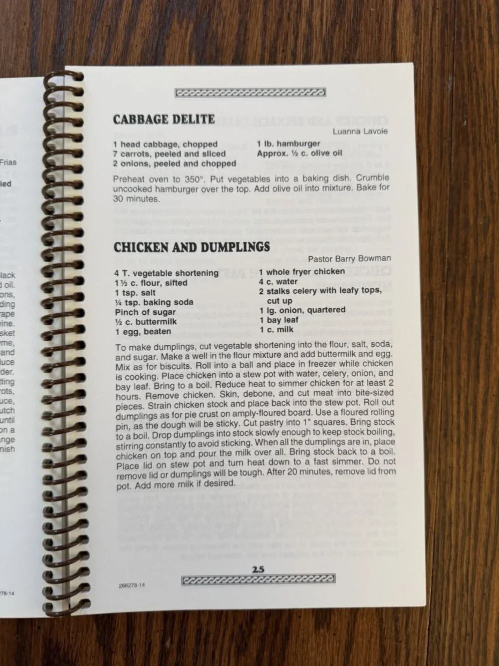Still Water Christian Fellowship Recipe Book Hope, Rhode‎ Island